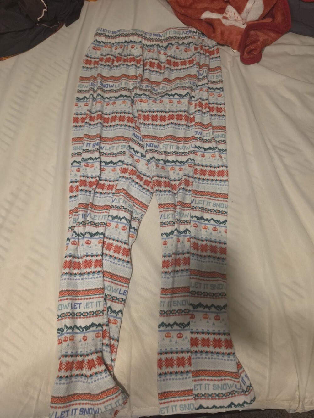 Flair Let It Snow Wondershop Mens Pajama Pants Size Small
